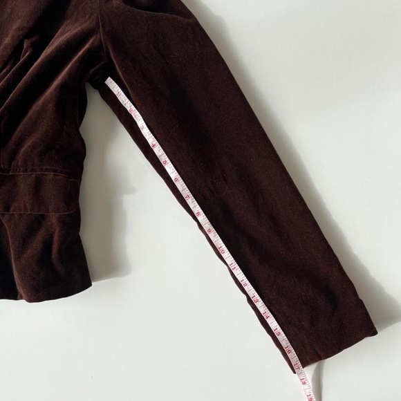 GUESS ORIGINALS Vintage Velvet Blazer Jacket in Brown - Picture 6 of 9